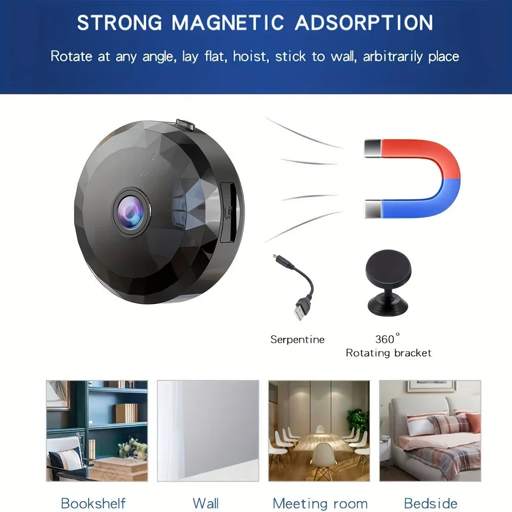 Mini Caméra De Sécurité Wi-Fi Avec Vision Nocturne