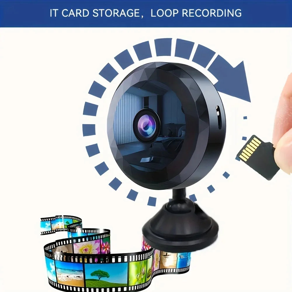 Mini Caméra Wi-Fi De Sécurité Avec Vision Nocturne