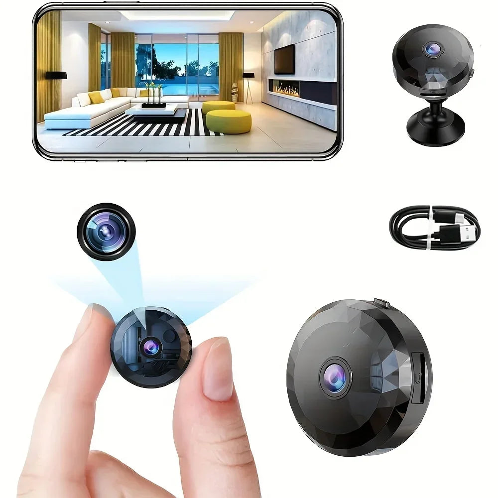 Mini Caméra Wi-Fi De Sécurité Avec Vision Nocturne